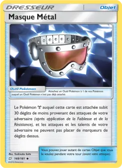 Masque Métal — carte 148 de l’extension Duo de Choc