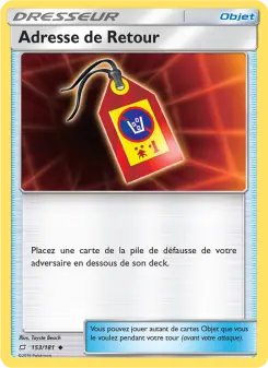 Adresse de Retour — carte 153 de l’extension Duo de Choc