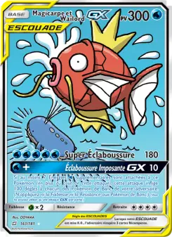 Magicarpe et Wailord GX — carte 161 de l’extension Duo de Choc