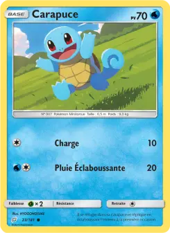 Carapuce — carte 23 de l’extension Duo de Choc