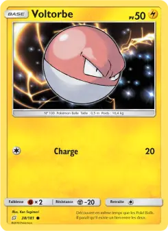 Voltorbe — carte 38 de l’extension Duo de Choc