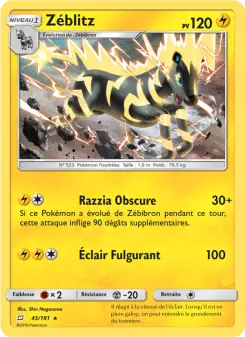Zéblitz — carte 45 de l’extension Duo de Choc