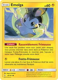 Emolga — carte 46 de l’extension Duo de Choc