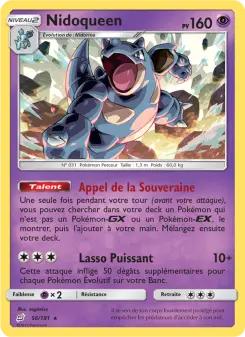 Nidoqueen — carte 56 de l’extension Duo de Choc