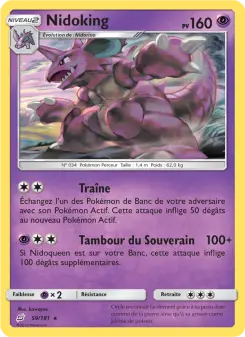 Nidoking — carte 59 de l’extension Duo de Choc