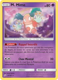 M. Mime — carte 66 de l’extension Duo de Choc