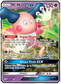M. Mime GX — carte 67 de l’extension Duo de Choc