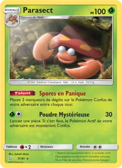 Parasect — carte 7 de l’extension Duo de Choc