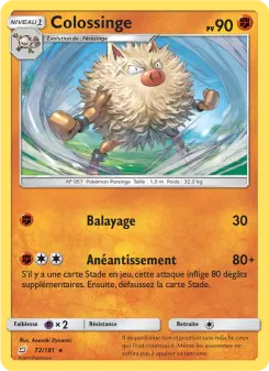 Colossinge — carte 72 de l’extension Duo de Choc