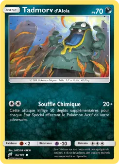 Tadmorv d’Alola — carte 83 de l’extension Duo de Choc