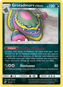 Grotadmorv d’Alola — carte 84 de l’extension Duo de Choc