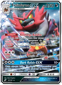 Félinferno GX — carte 97 de l’extension Duo de Choc