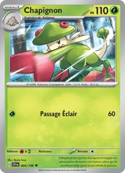 Chapignon — carte 004 de l’extension Écarlate et Violet