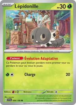 Lépidonille — carte 008 de l’extension Écarlate et Violet