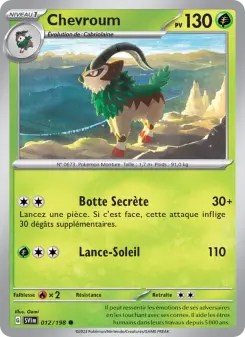 Chevroum — carte 012 de l’extension Écarlate et Violet
