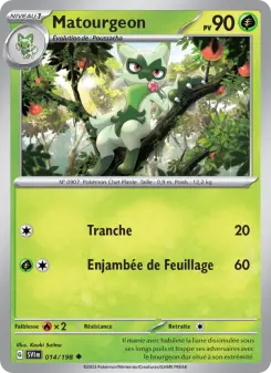 Matourgeon — carte 014 de l’extension Écarlate et Violet