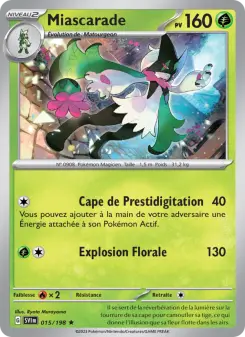 Miascarade — carte 015 de l’extension Écarlate et Violet
