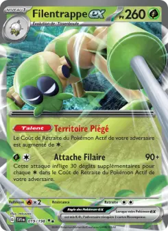 Filentrappe-ex — carte 019 de l’extension Écarlate et Violet