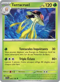 Terracruel — carte 026 de l’extension Écarlate et Violet