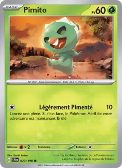 Pimito — carte 027 de l’extension Écarlate et Violet