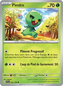 Pimito — carte 028 de l’extension Écarlate et Violet