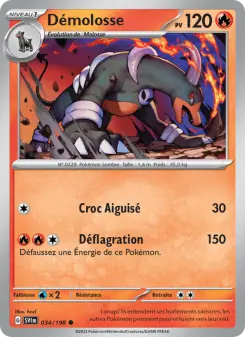 Démolosse — carte 034 de l’extension Écarlate et Violet