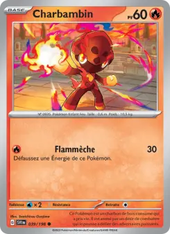 Charbambin — carte 039 de l’extension Écarlate et Violet