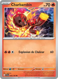 Charbambin — carte 040 de l’extension Écarlate et Violet
