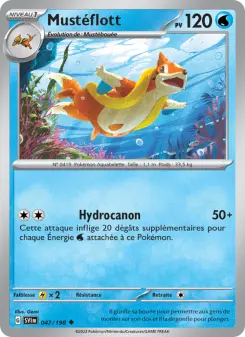 Mustéflott — carte 047 de l’extension Écarlate et Violet
