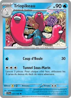 Triopikeau — carte 057 de l’extension Écarlate et Violet