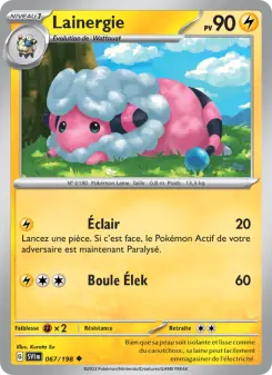 Lainergie — carte 067 de l’extension Écarlate et Violet