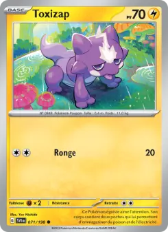 Toxizap — carte 071 de l’extension Écarlate et Violet