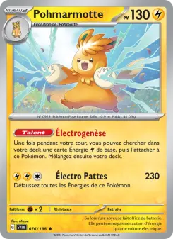 Pohmarmotte — carte 076 de l’extension Écarlate et Violet