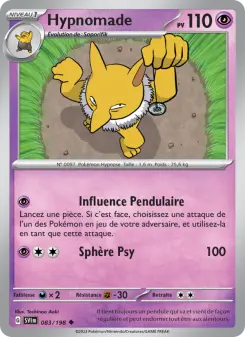 Hypnomade — carte 083 de l’extension Écarlate et Violet