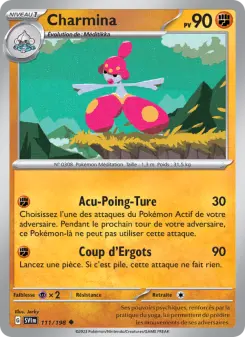 Charmina — carte 111 de l’extension Écarlate et Violet