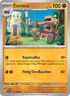 Escroco — carte 116 de l’extension Écarlate et Violet