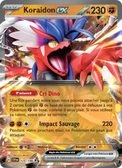 Koraidon-ex — carte 125 de l’extension Écarlate et Violet