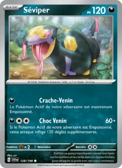 Séviper — carte 128 de l’extension Écarlate et Violet