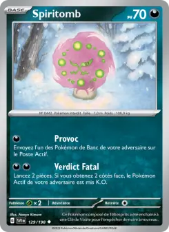 Spiritomb — carte 129 de l’extension Écarlate et Violet