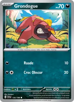 Grondogue — carte 135 de l’extension Écarlate et Violet