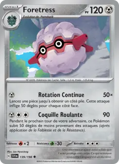 Foretress — carte 139 de l’extension Écarlate et Violet