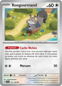 Rongourmand — carte 151 de l’extension Écarlate et Violet