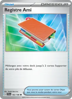 Registre Ami — carte 182 de l’extension Écarlate et Violet