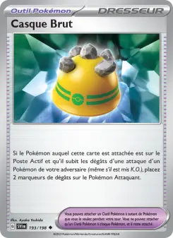 Casque Brut — carte 193 de l’extension Écarlate et Violet