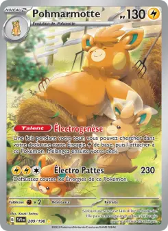 Pohmarmotte — carte 209 de l’extension Écarlate et Violet