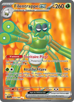 Filentrappe-ex — carte 223 de l’extension Écarlate et Violet