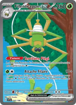 Filentrappe-ex — carte 243 de l’extension Écarlate et Violet