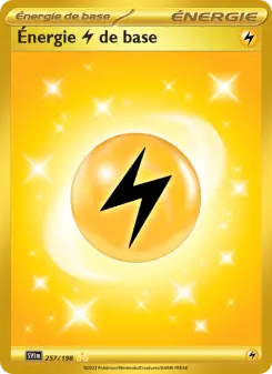 Énergie Lightning de base — carte 257 de l’extension Écarlate et Violet