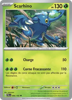 Scarhino — carte 006 de l’extension Évolutions à Paldea