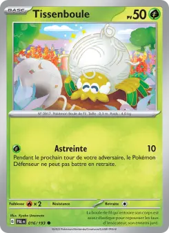 Tissenboule — carte 016 de l’extension Évolutions à Paldea